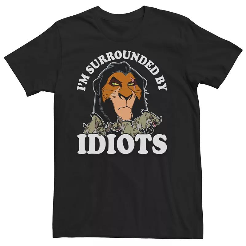 Men's Disney's The Lion King Scar Surrounded By Idiots Tee,  Product Image