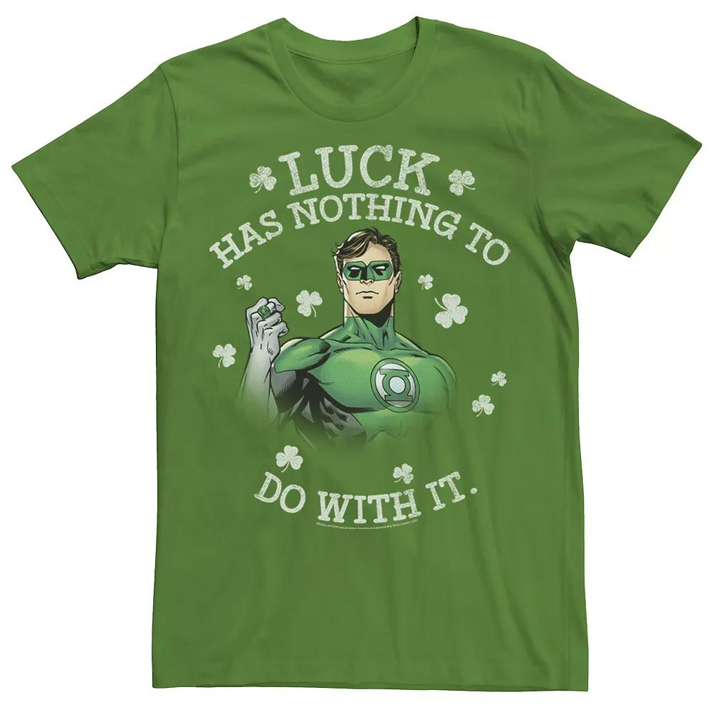 Men's DC Comics St. Patrick's Day Green Lantern Luck Has Nothing Tee,  Product Image