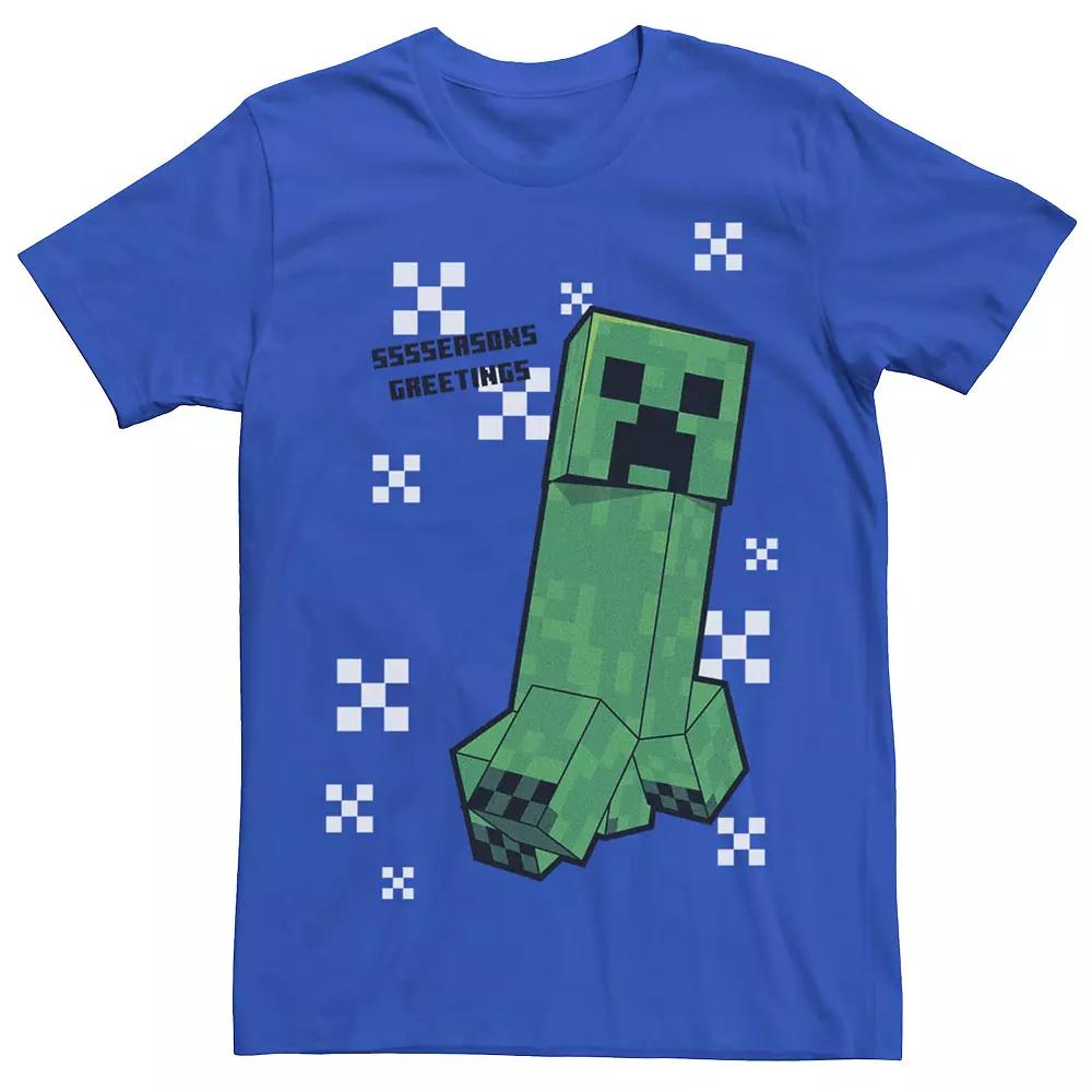 Men's Minecraft Creeping Through The Snow Tee,  Product Image