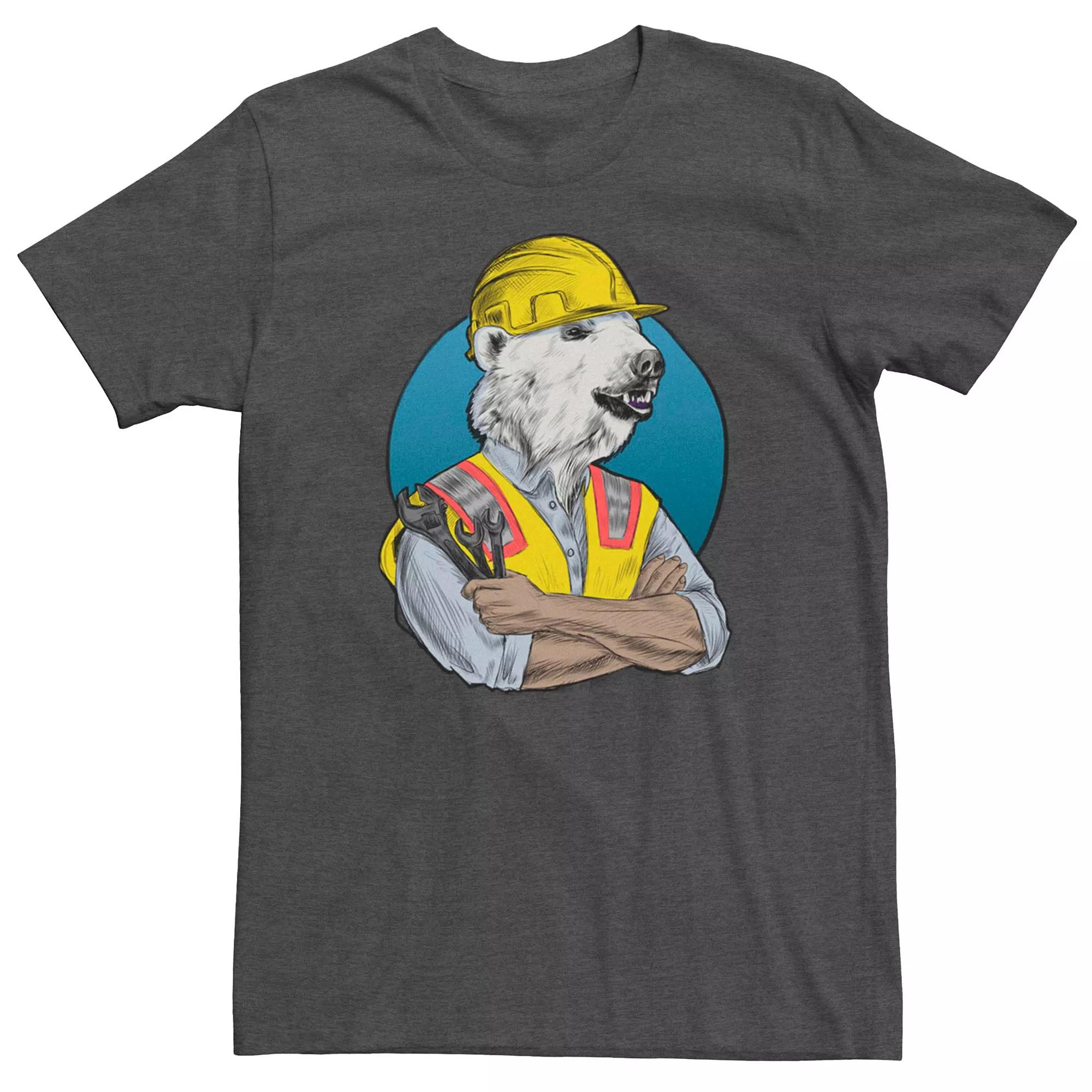 Men's Construction Worker Sketched Tee,  Product Image