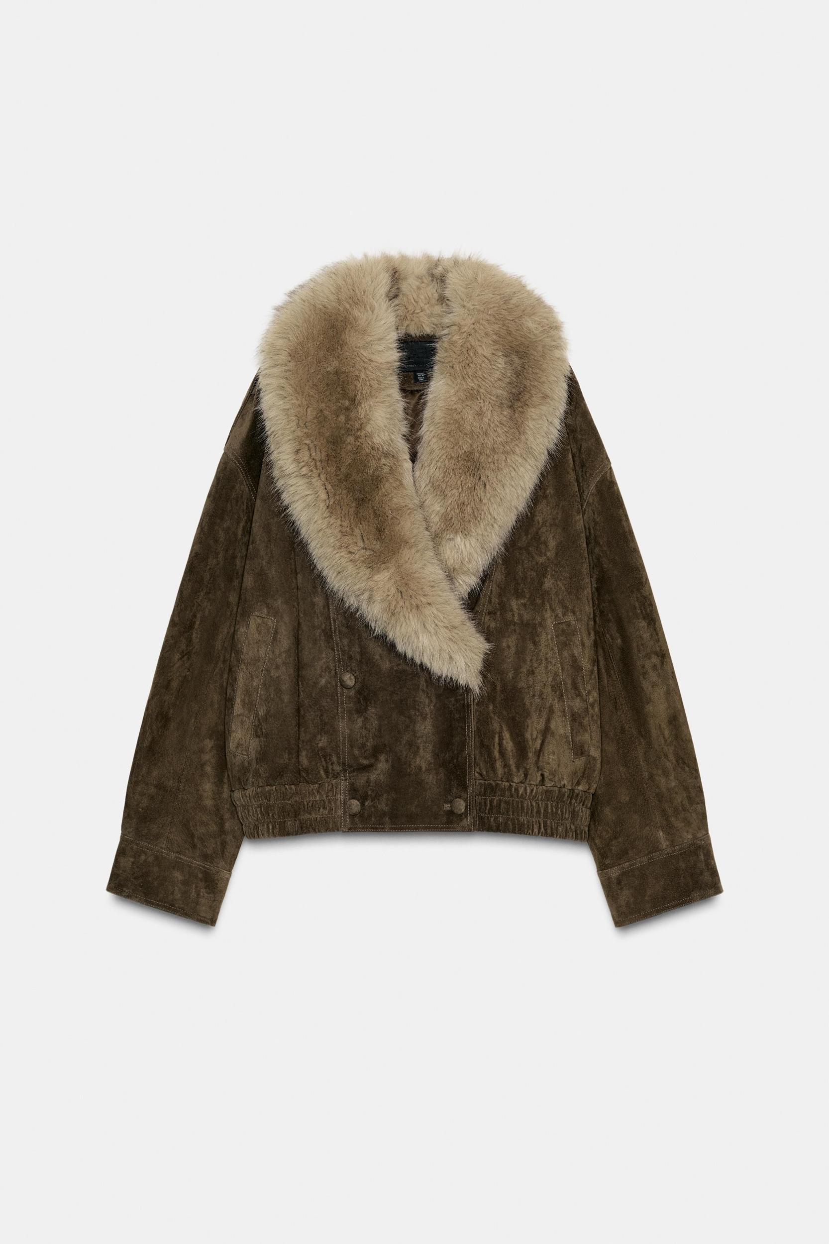 100% FUR SUEDE LEATHER JACKET Product Image
