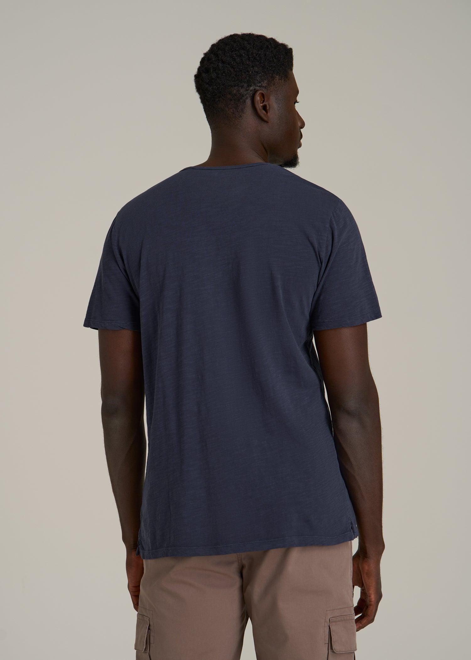 REGULAR-FIT Slub Tee for Tall Men in Navy Male Product Image