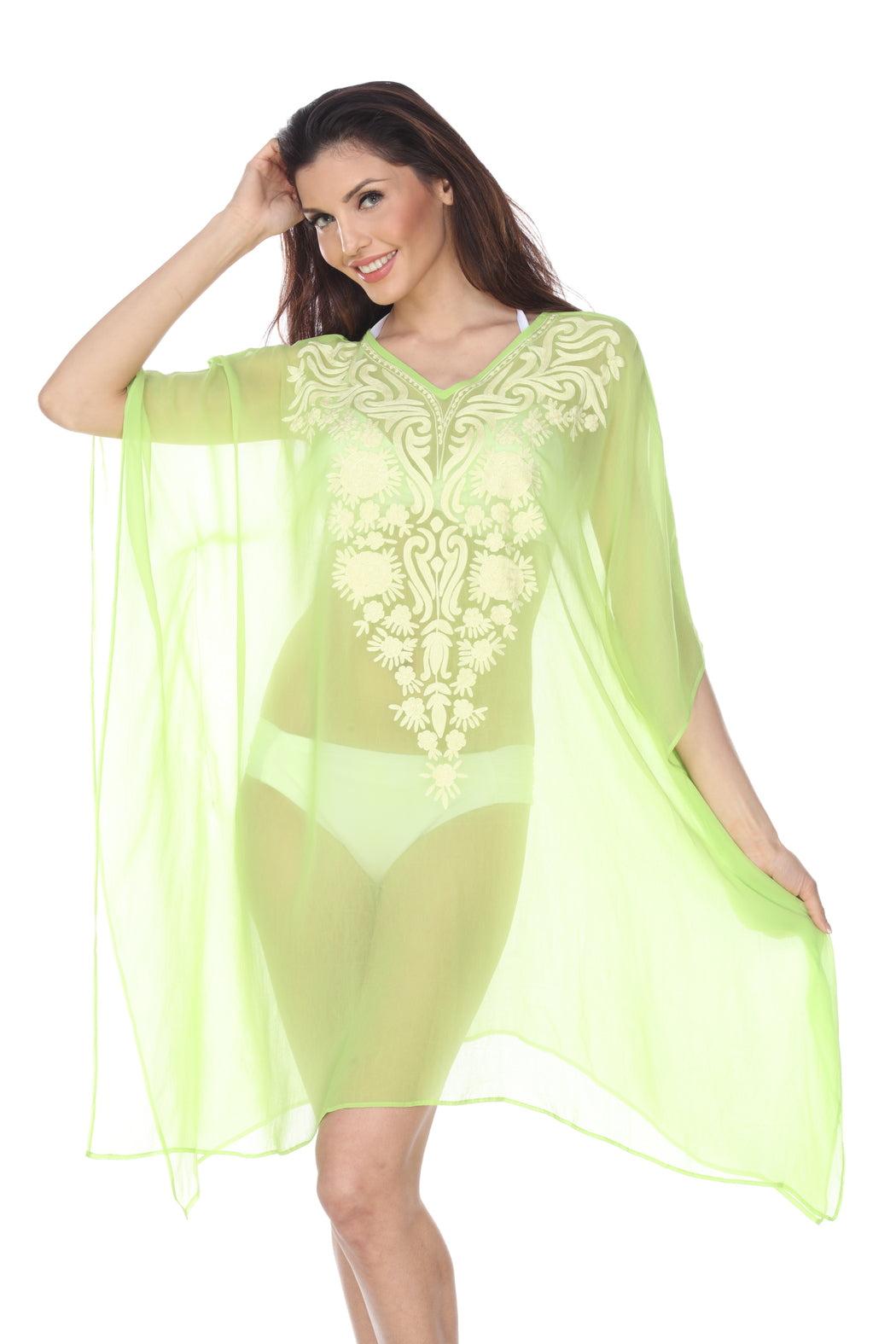 Sheer Embroidered Cover-Up Product Image