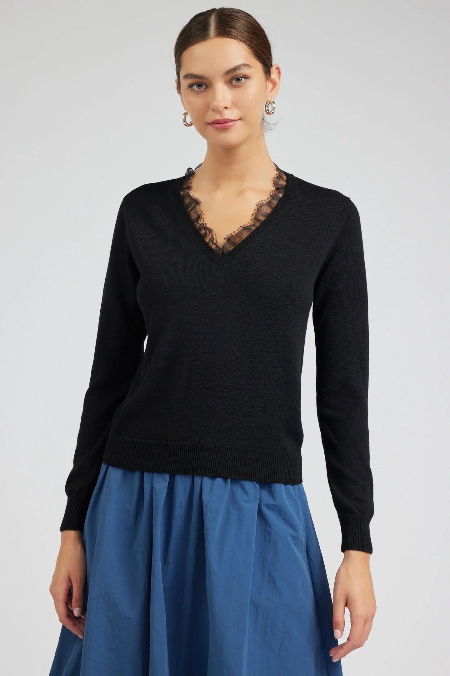 Lace Detail Sweater Product Image