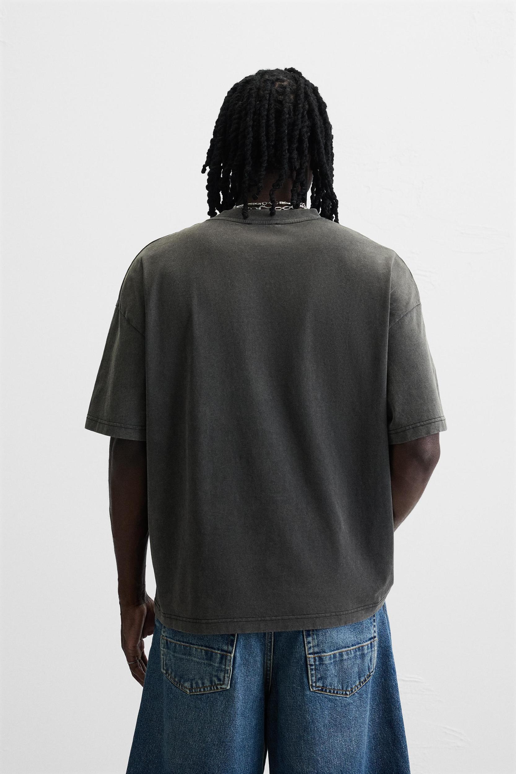 WASHED PRINT T-SHIRT Product Image