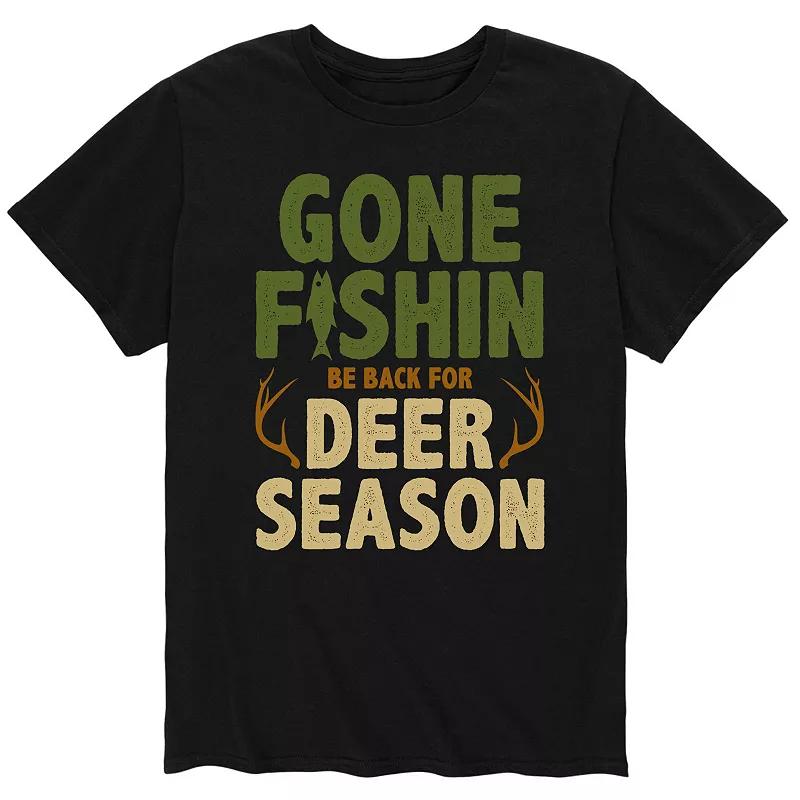 Men's "Gone Fishin Be Back For Deer Season" Tee,  Product Image