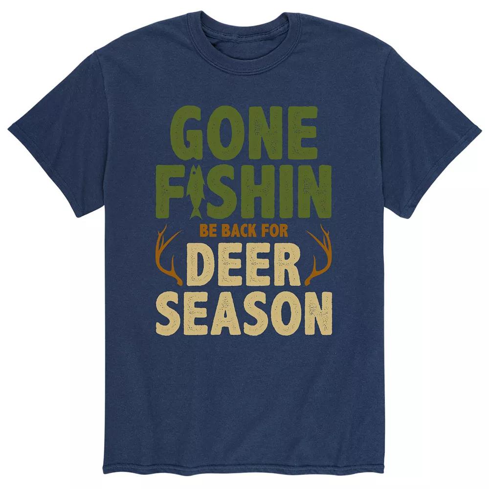 Men's "Gone Fishin Be Back For Deer Season" Tee,  Product Image