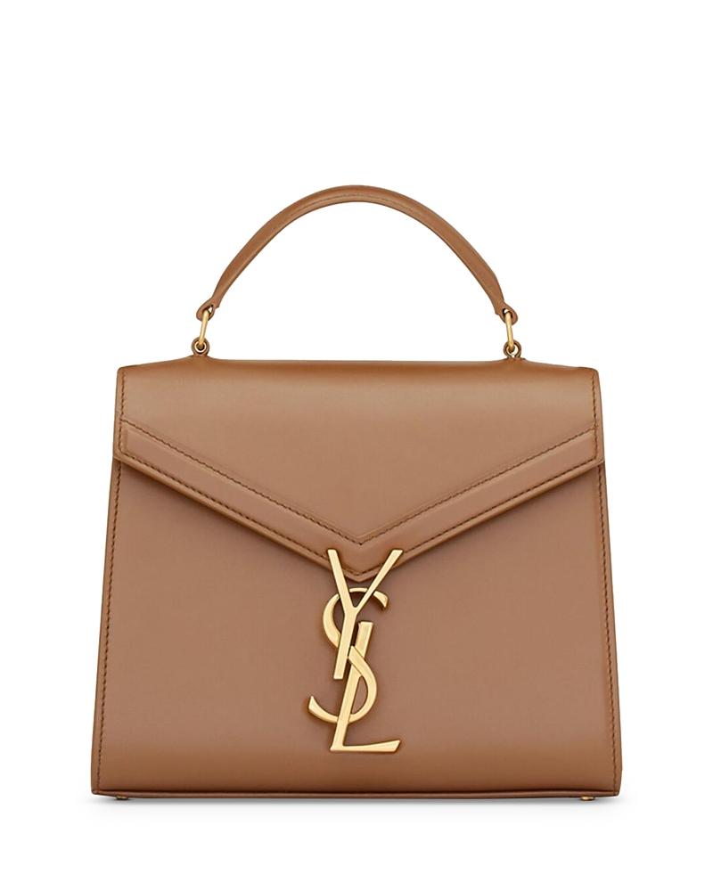 Womens Cassandra Mini Top Handle Bag in Grain De Poudre Embossed Leather Product Image