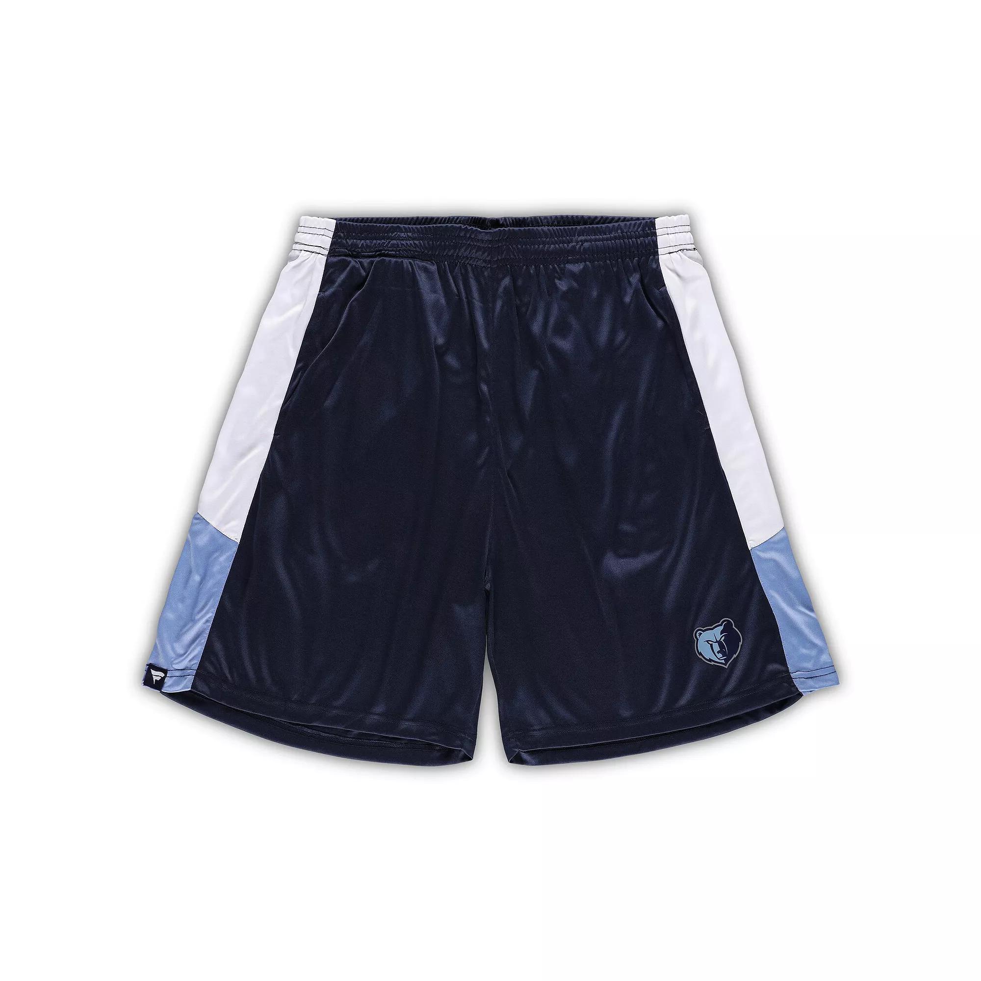 Men's Fanatics Branded Navy Memphis Grizzlies Big & Tall Champion Rush Practice Shorts,  Product Image