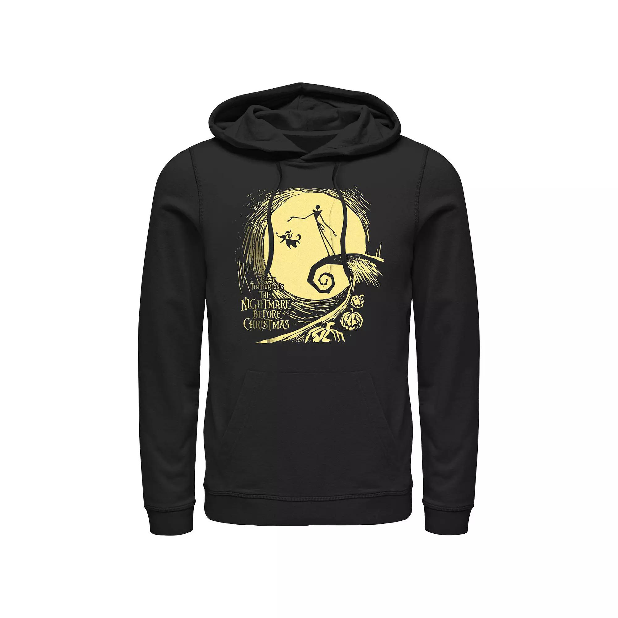Disney's The Nightmare Before Christmas Jack And Zero At Night Men's Graphic Hoodie,  Product Image