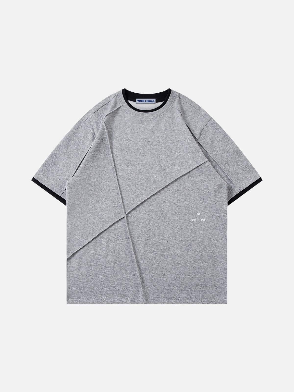 Aelfric Eden Wrinkle Patchwork Two Layer Tee Product Image