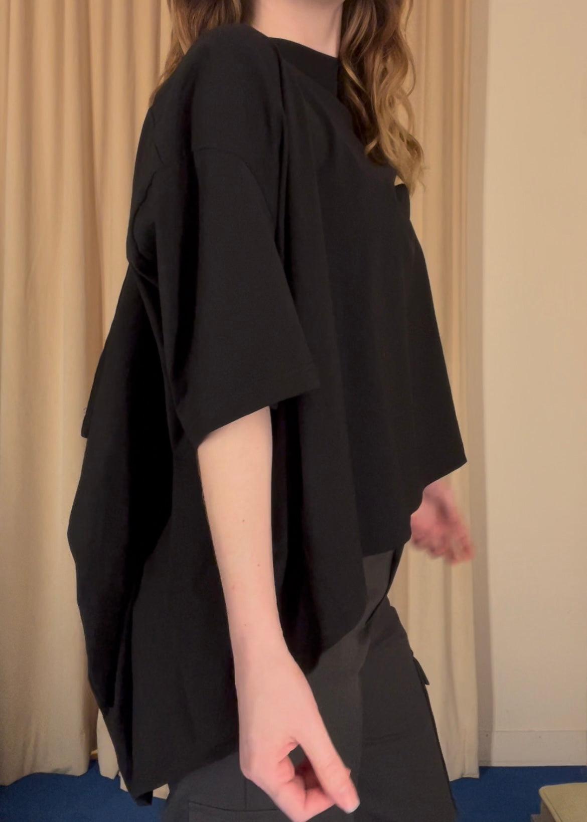 Triple Sleeve Tee in Black Product Image