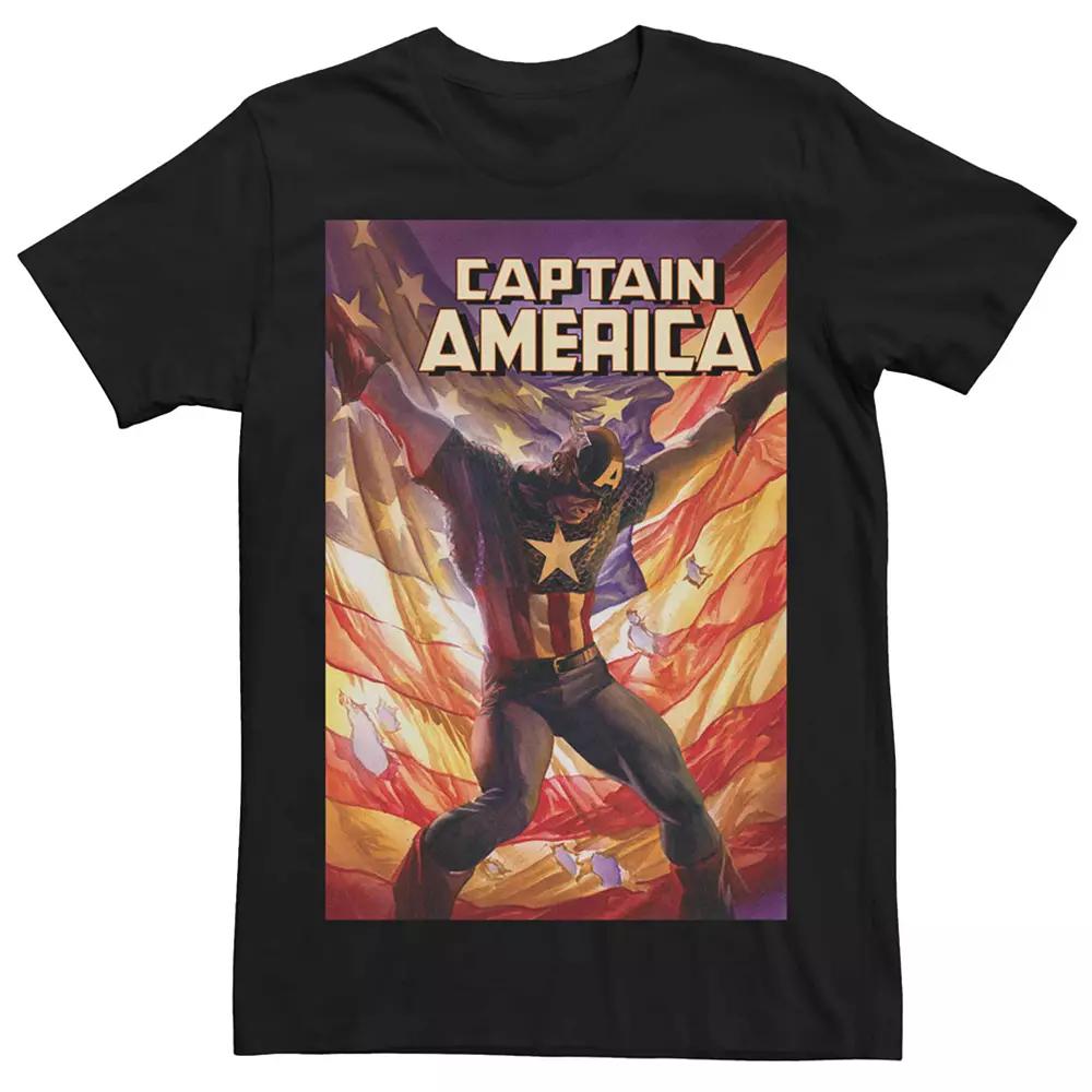 Men's Marvel Captain America Comic Tee,  Product Image