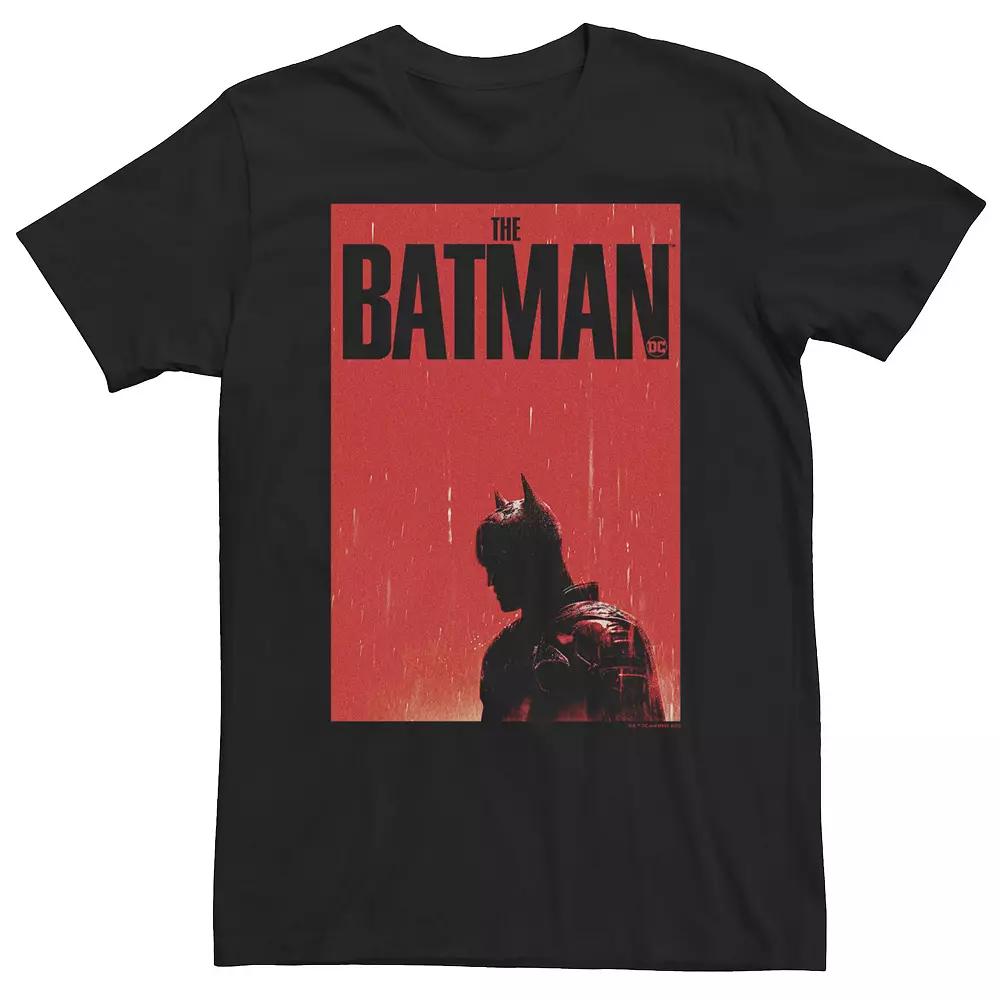 Big & Tall DC Comics Batman Red Poster Tee, Men's,  Product Image