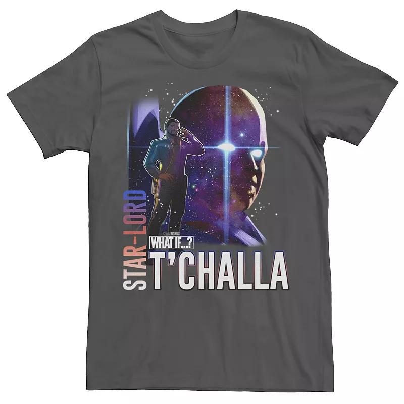 Men's Marvel What If Star Lord T'Challa and Watcher Poster Tee,  Product Image