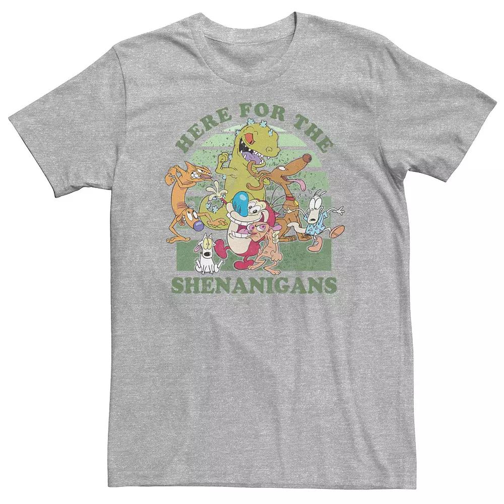 Big & Tall Here For The Shenanigans Multiple Nickelodeon Character Collab Tee, Men's,  Product Image