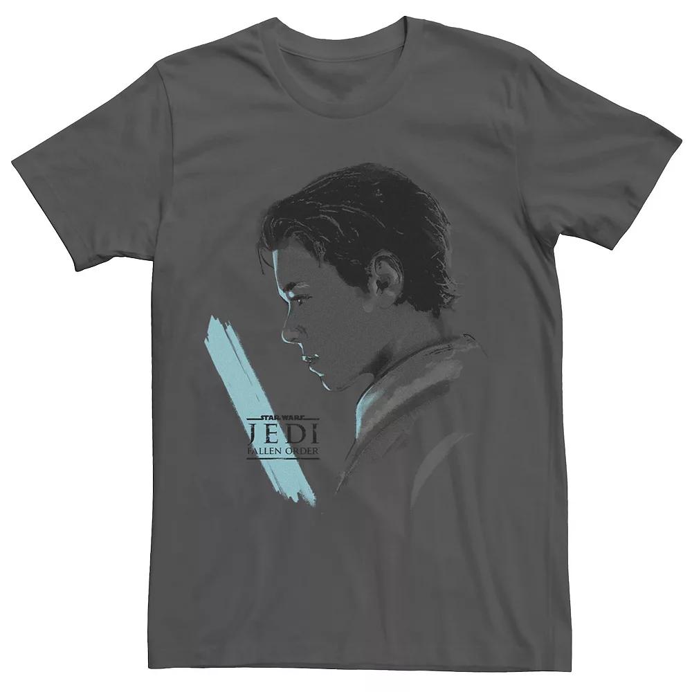 Men's Star Wars Jedi Fallen Order Cal Blue Light Saber Tee,  Product Image