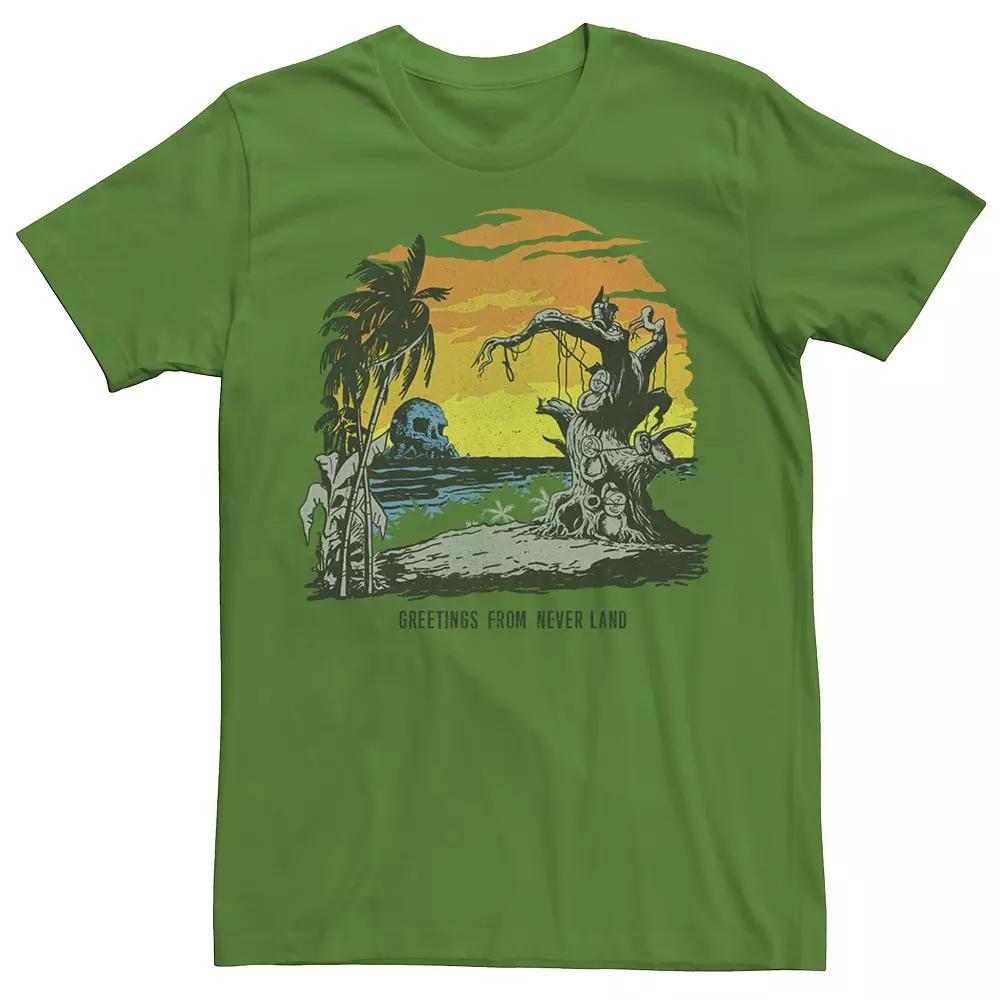 Disney's Peter Pan Greetings From Never Land Beach Men's Tee,  Product Image