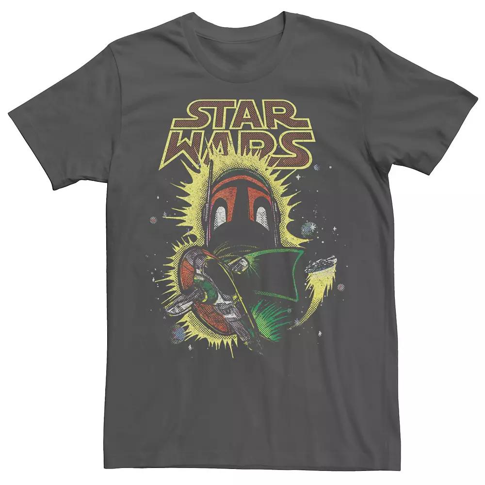 Men's Star Wars Boba Fett Space Ship Evasion Bold Tee,  Product Image