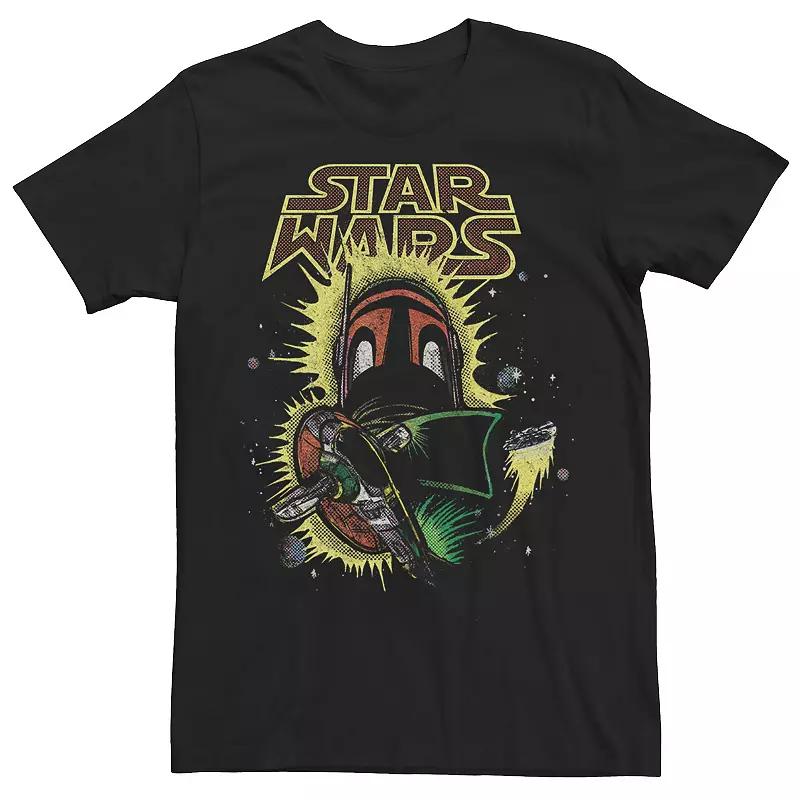 Men's Star Wars Boba Fett Space Ship Evasion Bold Tee,  Product Image