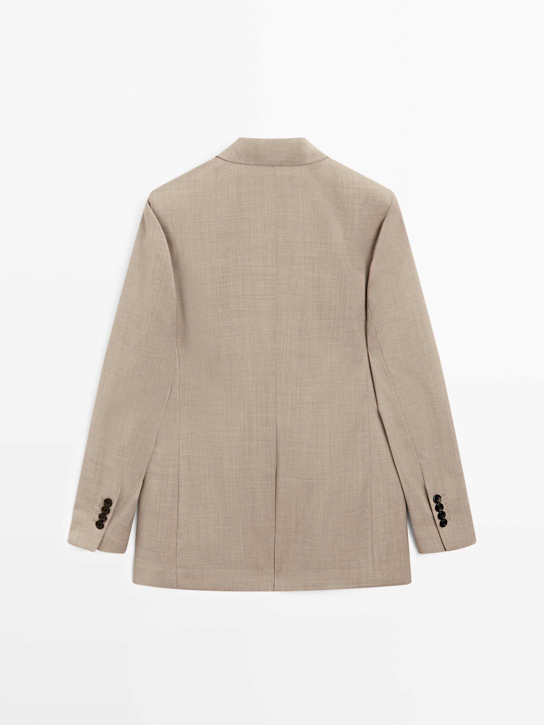 100% wool double-breasted blazer Product Image