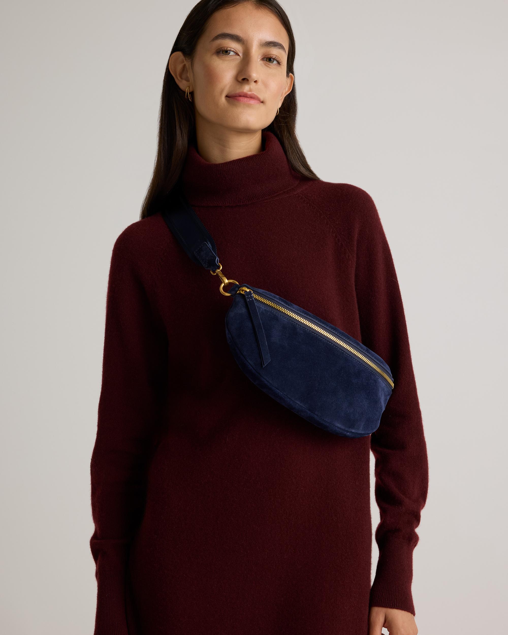 Quince | Women's Italian Suede Sling Bag Suede Leather Product Image