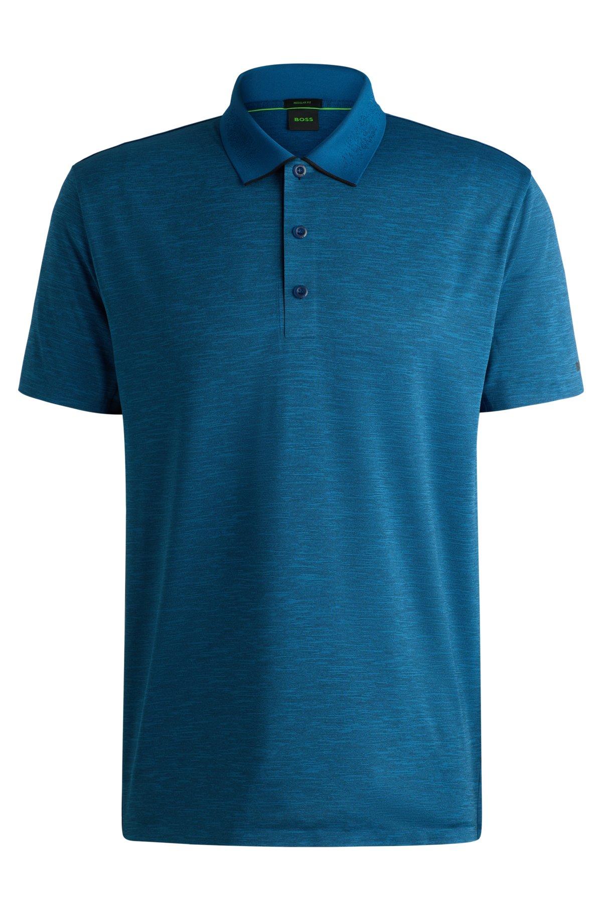 Quick-dry stretch-jersey polo shirt with logo detail Product Image