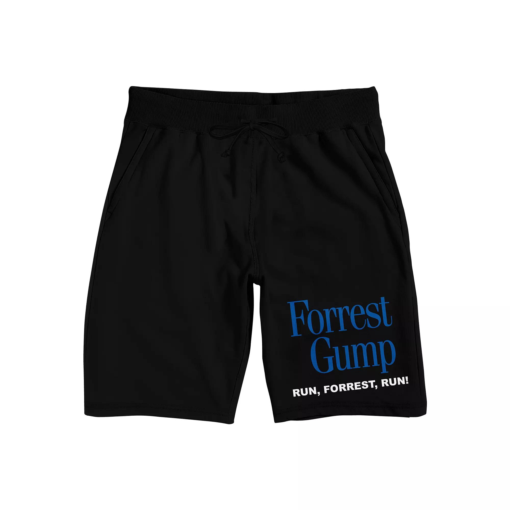 Men's Forrest Gump Run Forrest Sleep Shorts, Size: XXL, Black Product Image