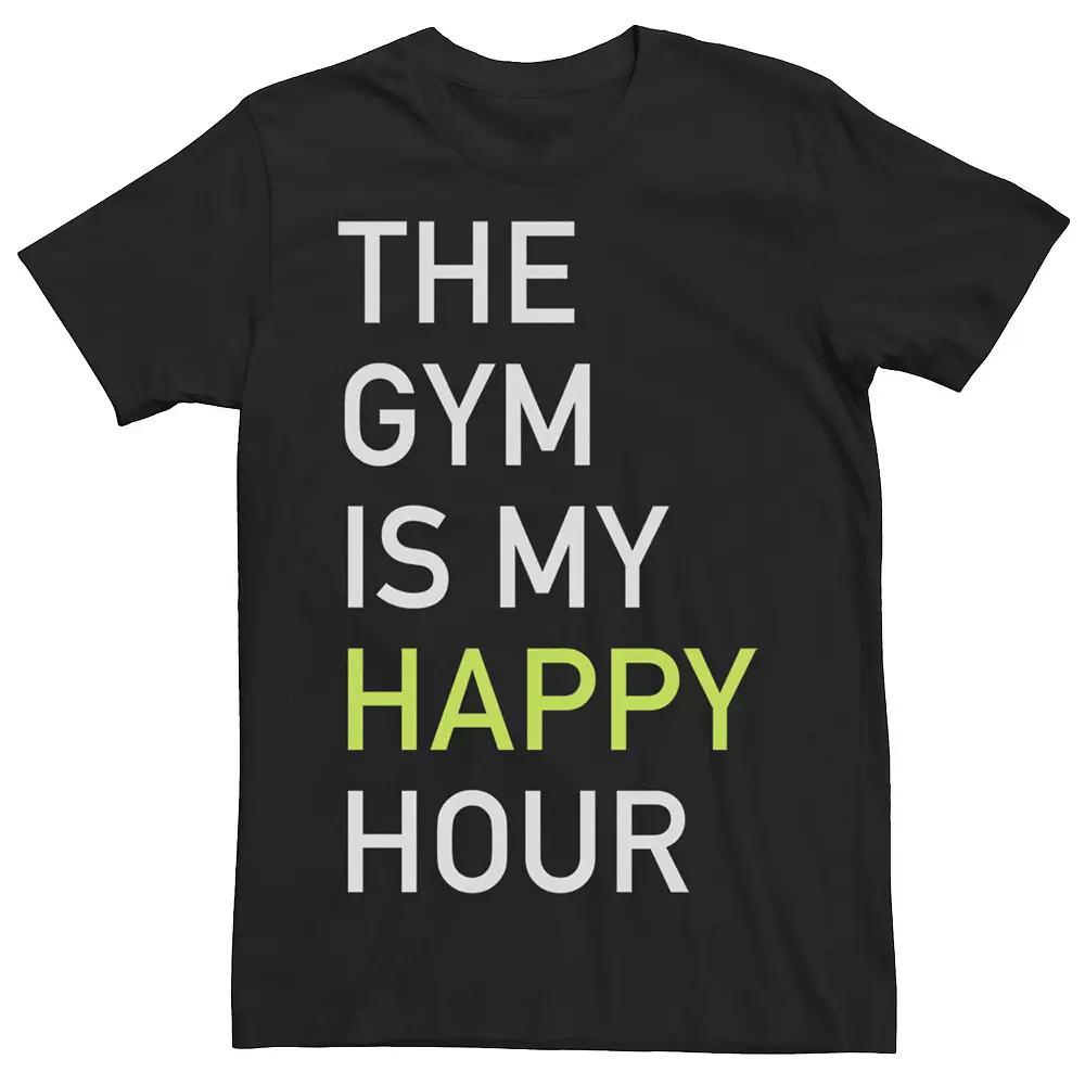 Men's Chin Up The Gym Happy Hour Tee, Size: Large, Black Product Image