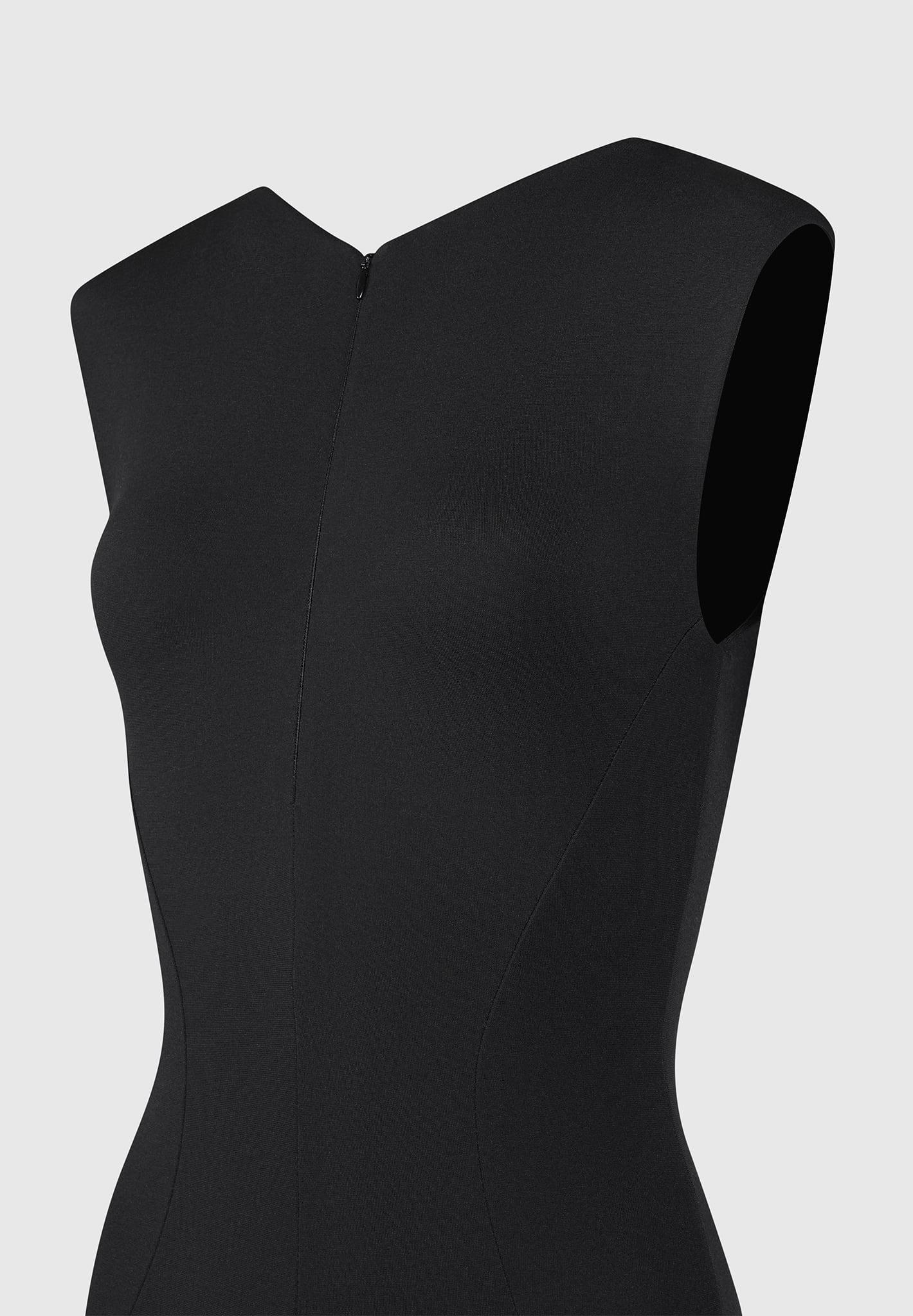 Romy - Wide Shoulder Jumpsuit - Black Female Product Image