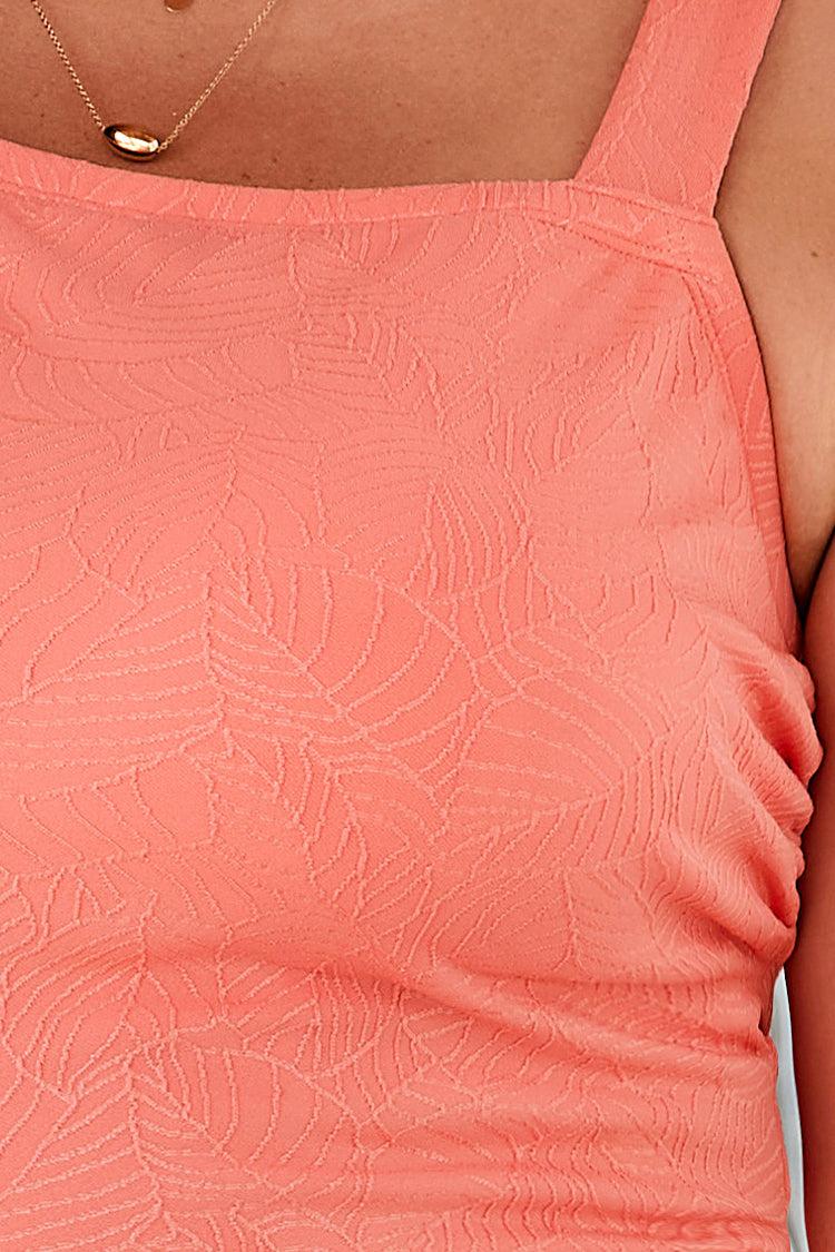 Summer Dreaming Jacquard Square Neck Plus Size One Piece Swimsuit Product Image