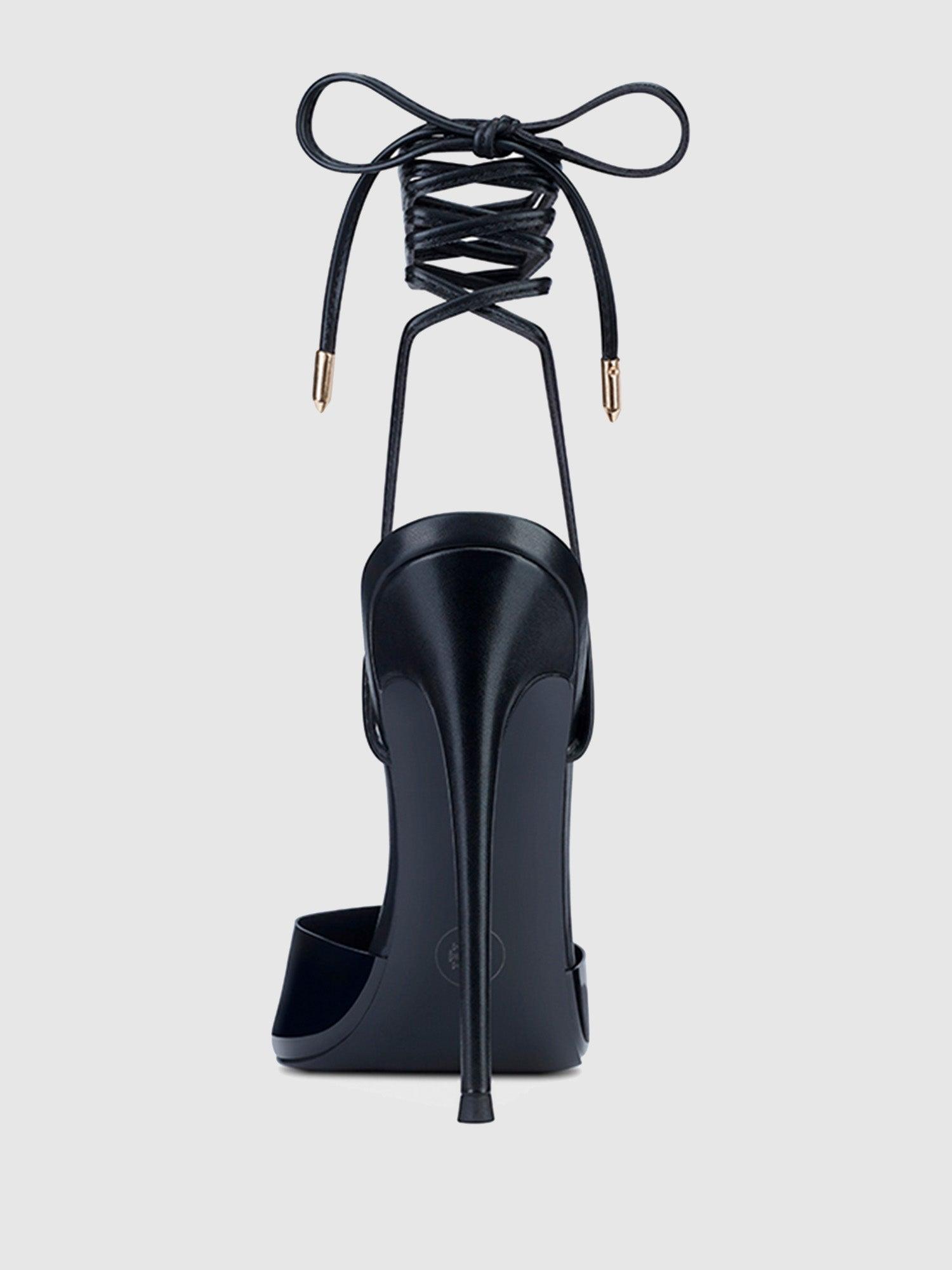 The Luisa Lace Up - Nero Product Image