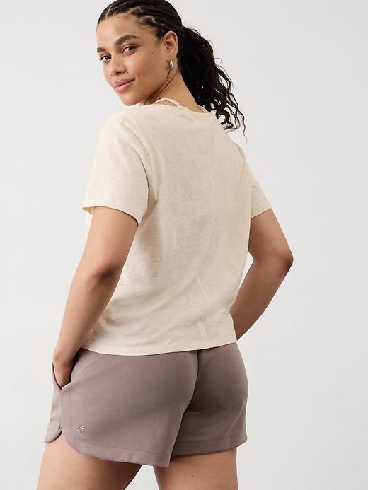 Essential Slub V-Neck Tee Product Image