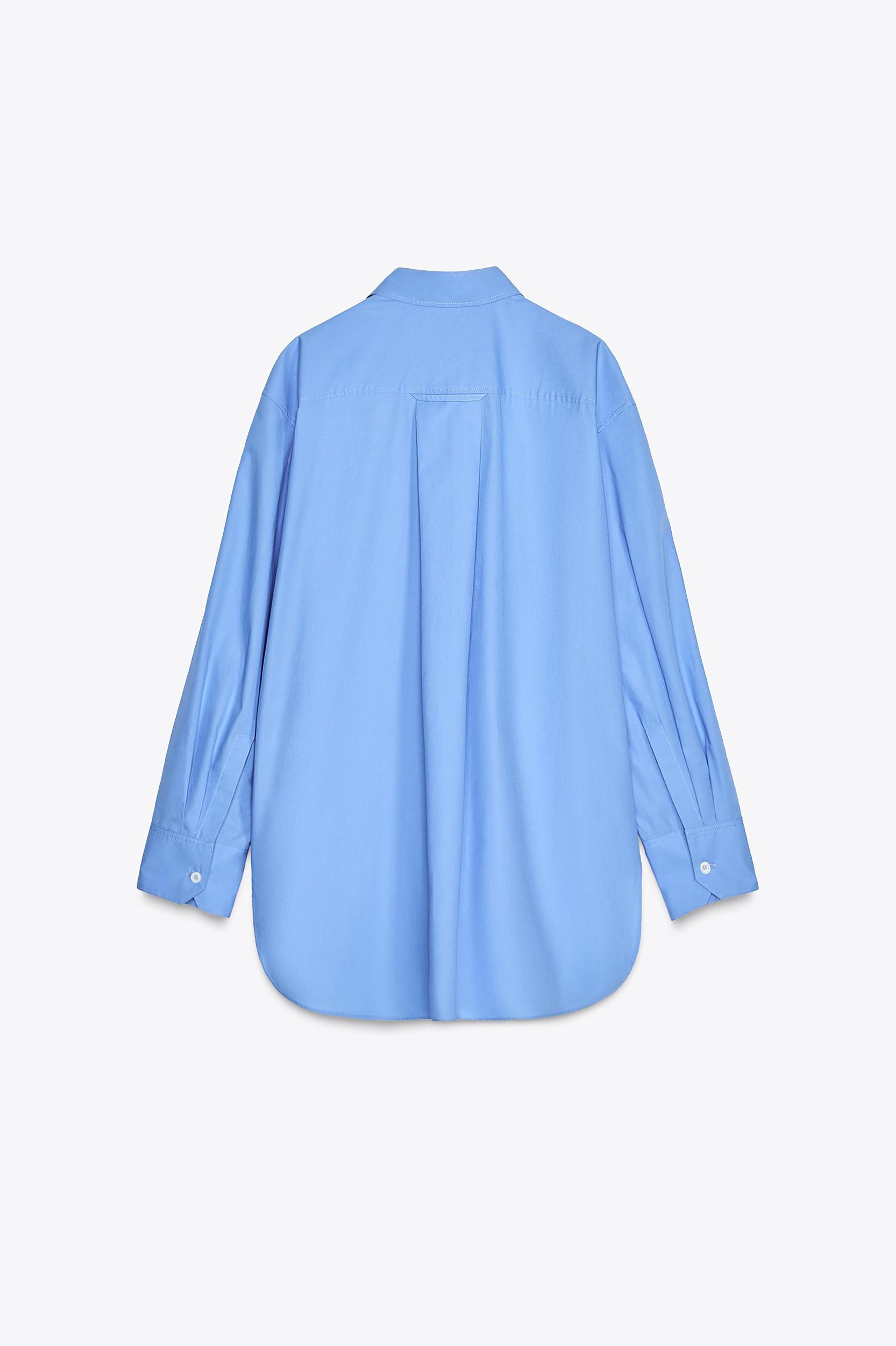 OVERSIZED POPLIN SHIRT ZW COLLECTION Product Image
