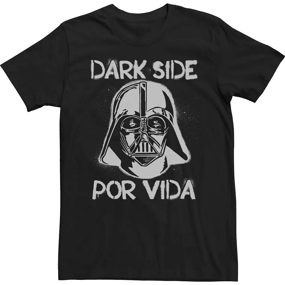 Men's Star Wars Darth Vader Dark Side Por Vida Stamp Tee,  Product Image