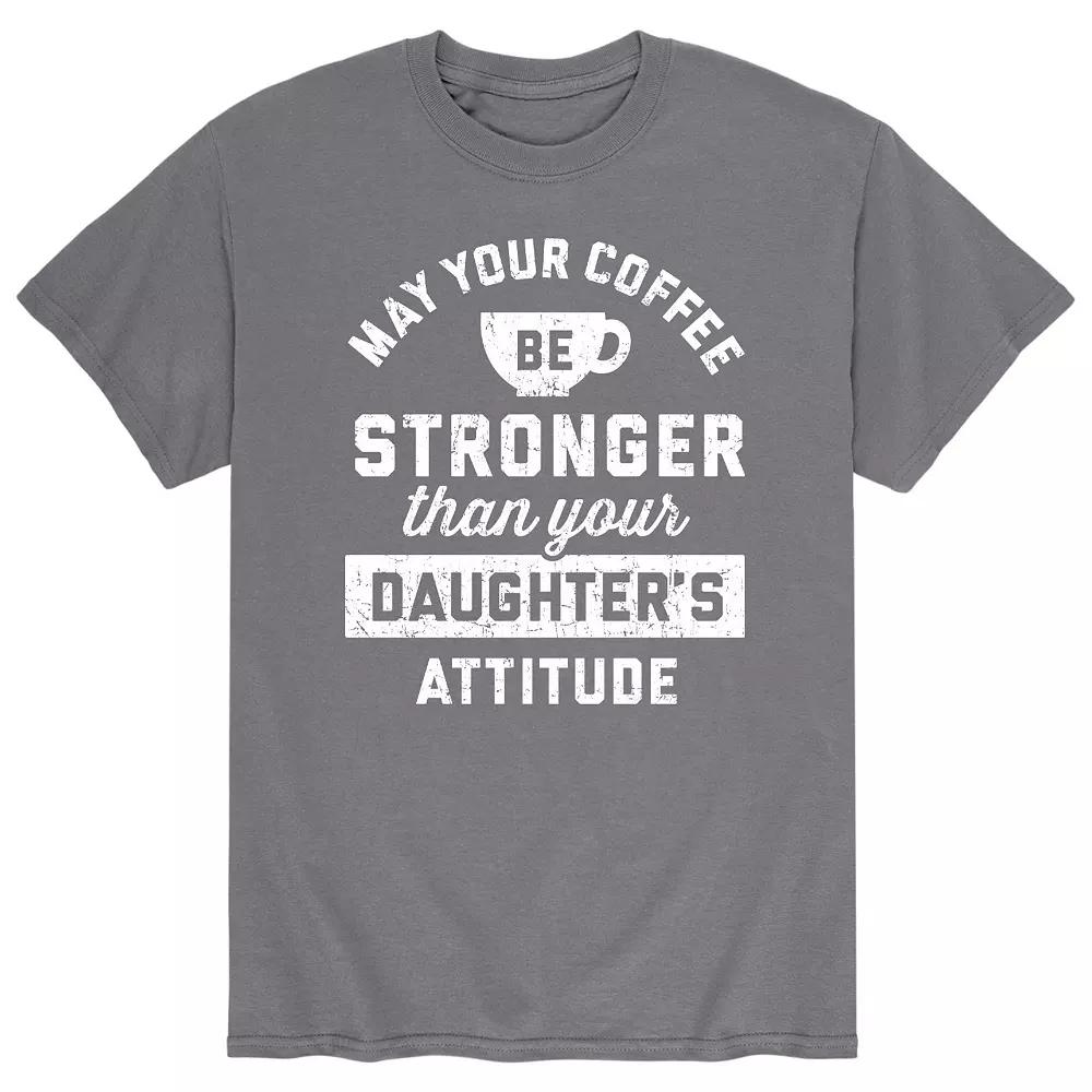 Men's Coffee Stronger Than Attitude Tee,  Product Image