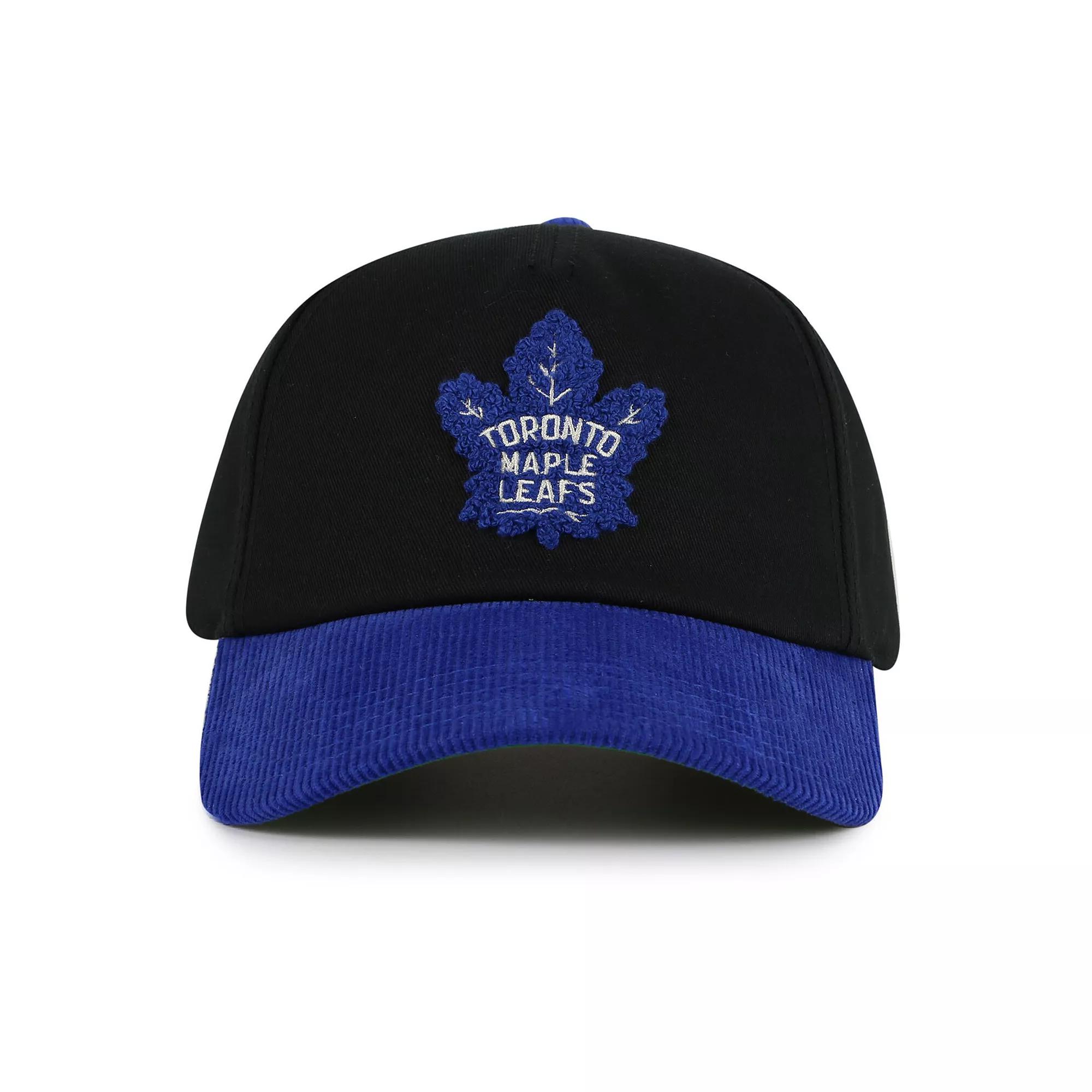 Men's American Needle  Black/Blue Toronto Maple Leafs Burnett Adjustable Hat, Mpl Black Product Image