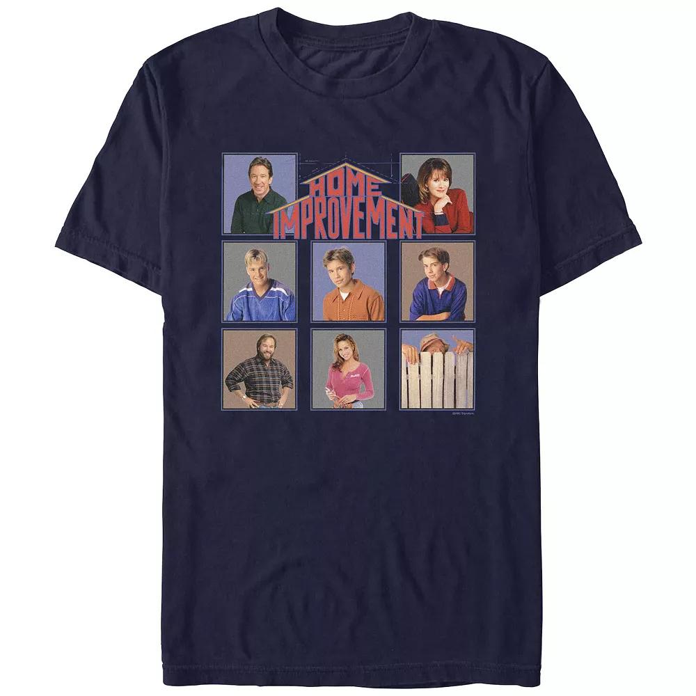 Men's Home Improvement Box Portraits Graphic Tee, Size: Small, Blue Product Image