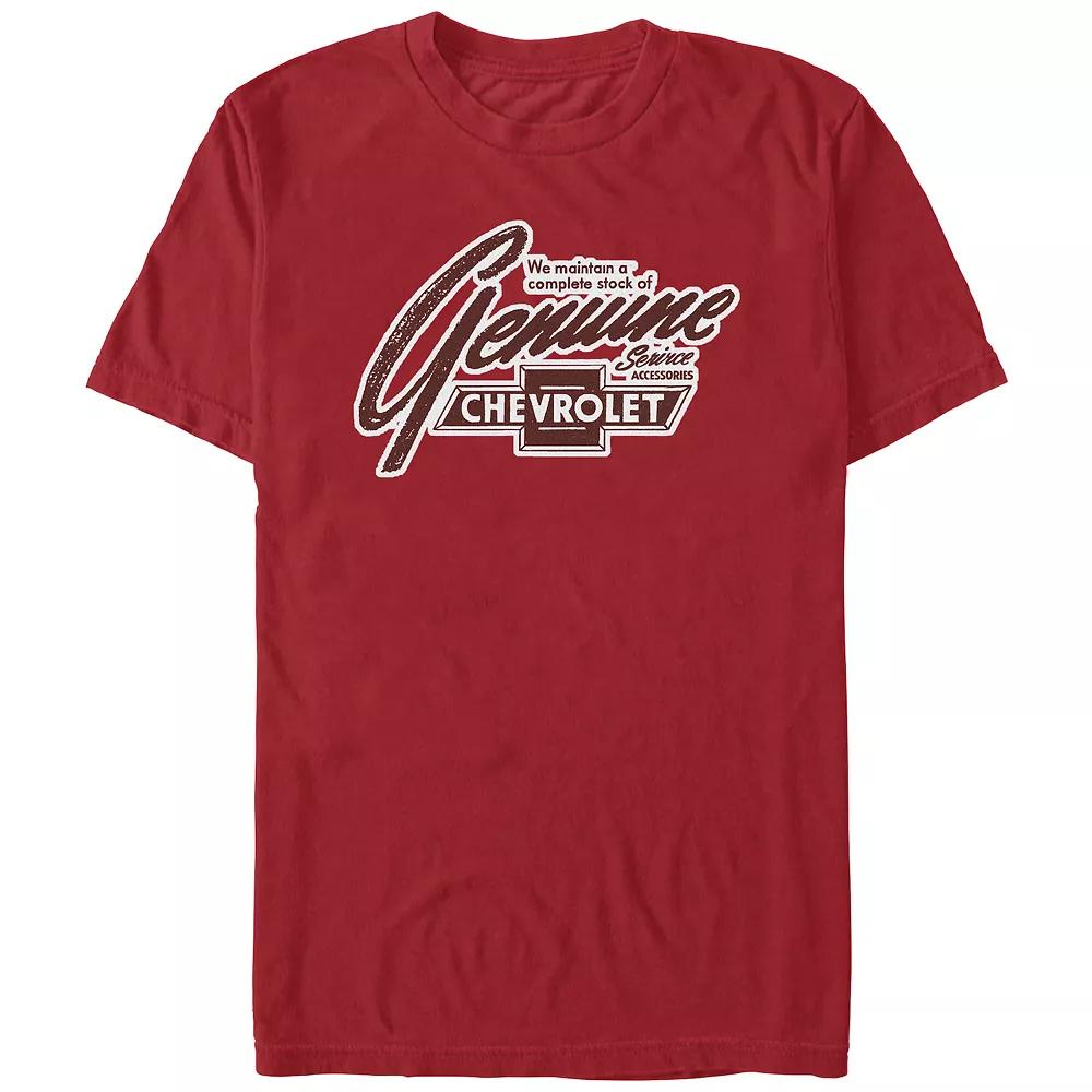 Men's Chevrolet Genuine Graphic Tee, Size: Small, Red Product Image