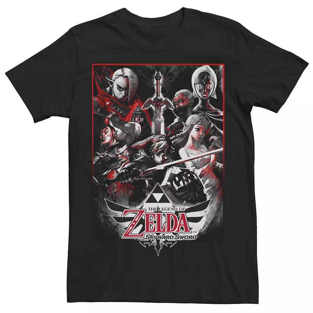 Men's Nintendo Legend of Zelda Skyward Sword Group Sketch Tee,  Product Image