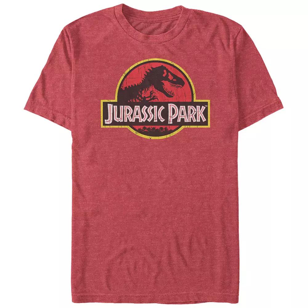 Big & Tall Jurassic Park Distressed Style Logo Graphic Tee, Men's,  Product Image