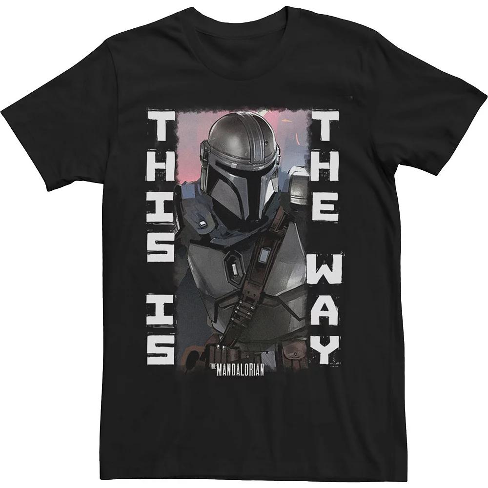 Men's Star Wars Mando Blaster Battle Poster Tee,  Product Image