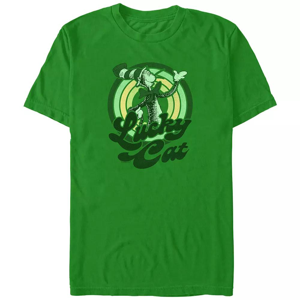 Men's Dr. Seuss Lucky Cat Stamp Graphic Tee,  Product Image