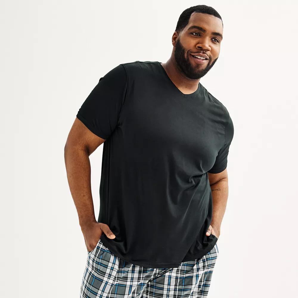 Big & Tall Sonoma Goods For Life® Supersoft V-Neck Pajama Shirt, Men's,  Product Image