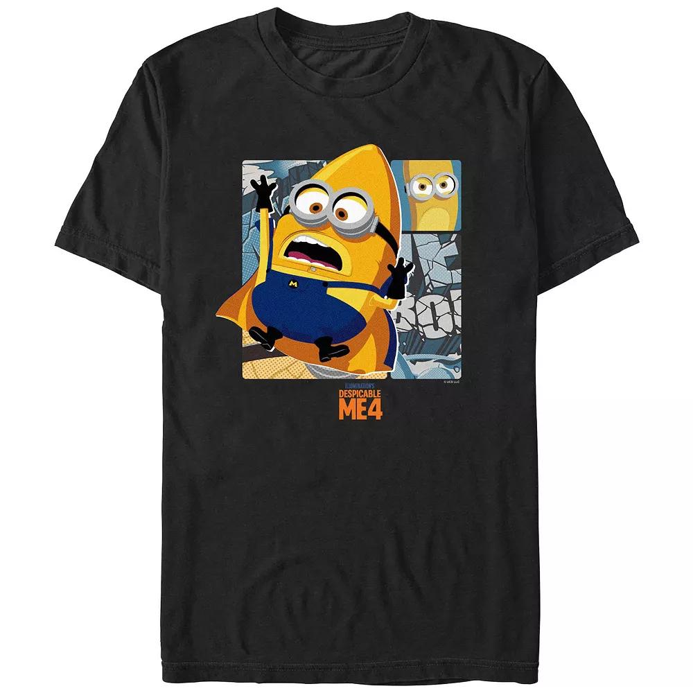Men's Despicable Me 4 Masked Minion Graphic Tee, Size: Small, Black Product Image