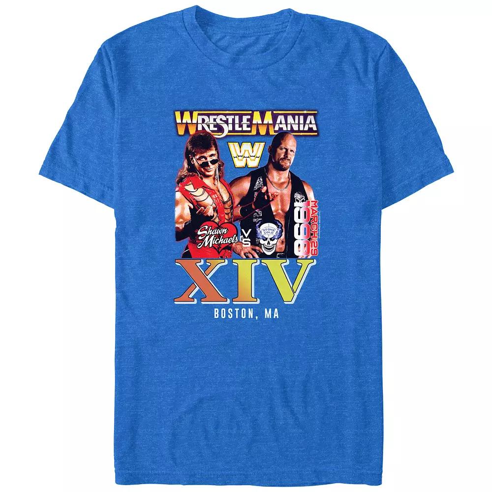 Big & Tall WWE WrestleMania XIV Poster Graphic Tee, Men's,  Product Image