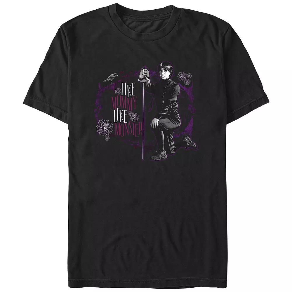Men's Wednesday Like Mommy Like Monster Graphic Tee,  Product Image