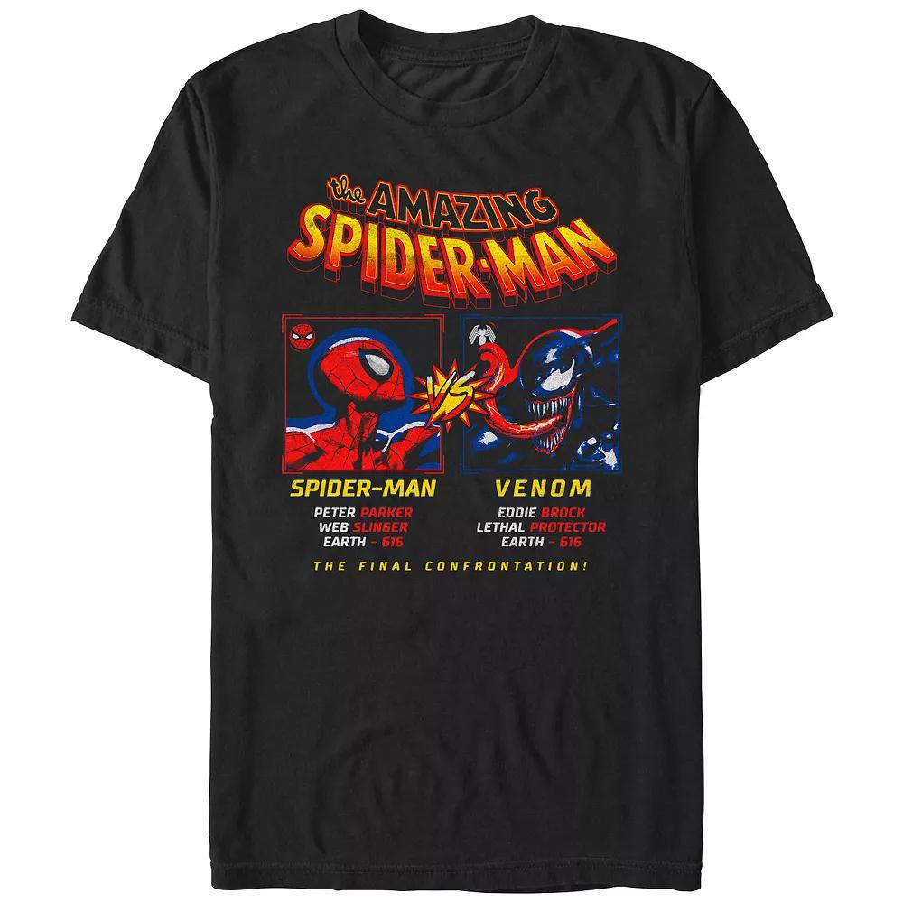Men's Spider-Man Spidey VS Venom Poster Graphic Tee,  Product Image