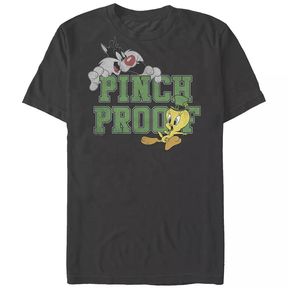 Men's Looney Tunes Sylvester And Tweety Pinch Proof Graphic Tee,  Product Image