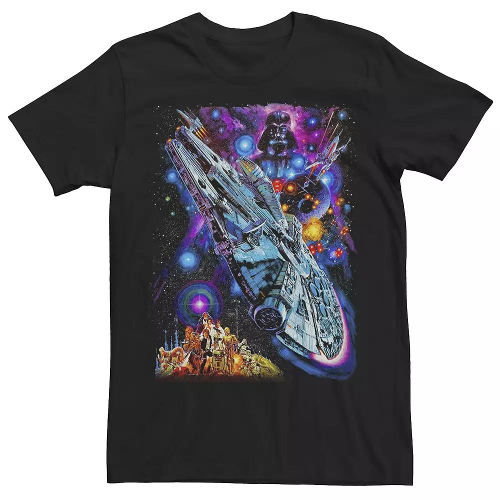 Men's Star Wars Psychedelic Collage Poster Tee,  Product Image
